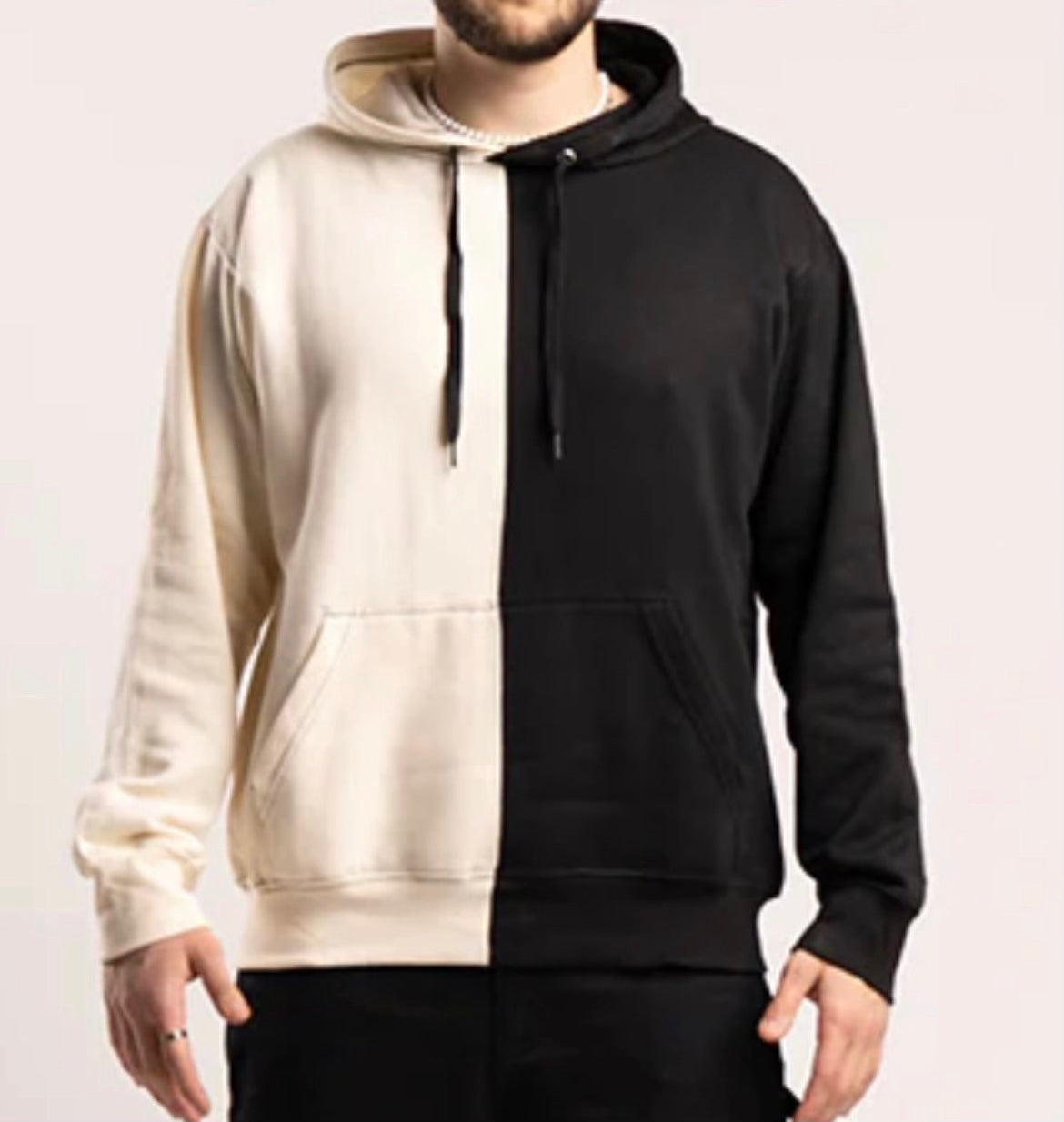 SIGNATURE BLACK & CREAM CROWN HOODIE