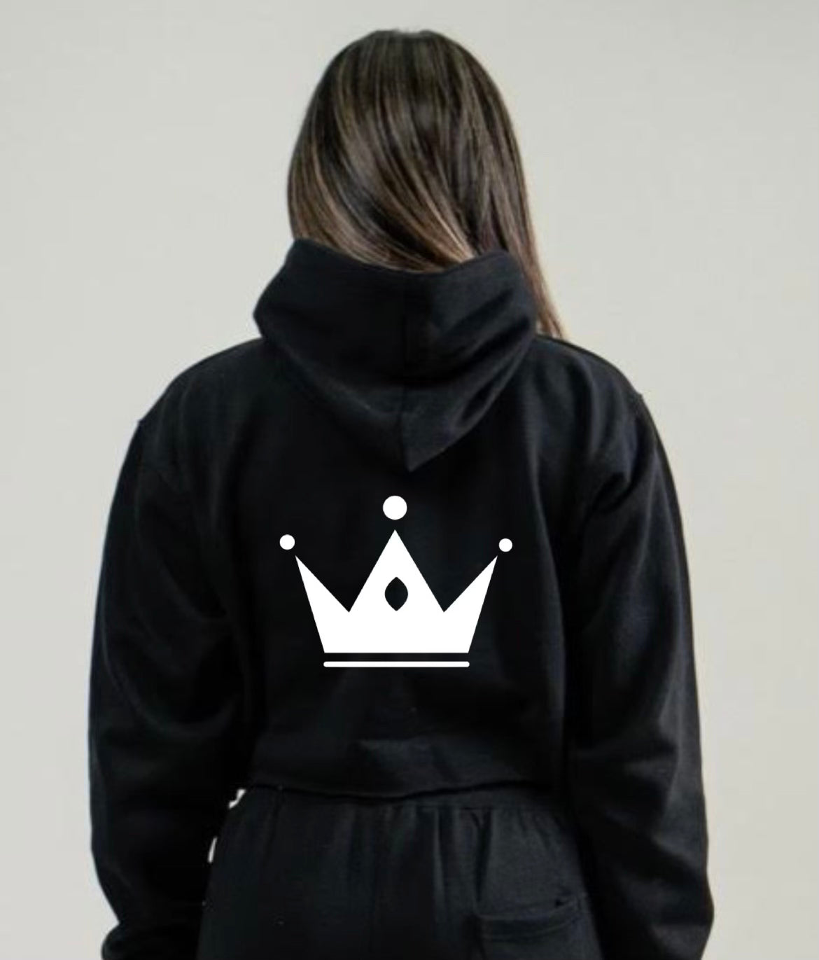 SIGNATURE CROPPED CROWN HOODIE (3 Colors*)