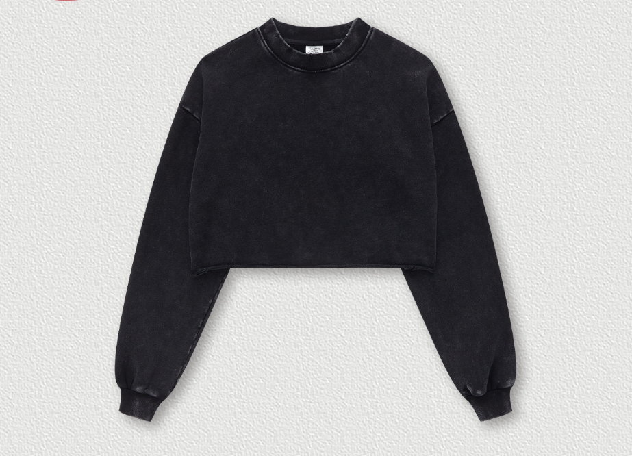 OLD WASH CROP SWEATSHIRT (5 colors*)