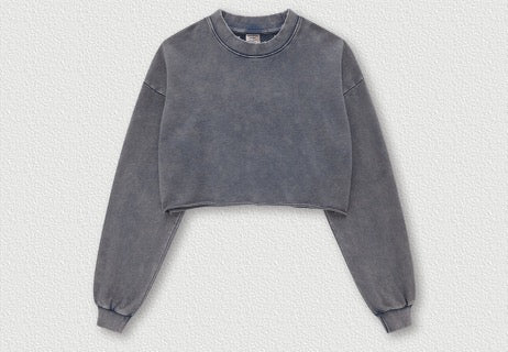 OLD WASH CROP SWEATSHIRT (5 colors*)