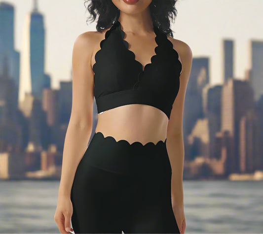 AVAILABLE NOW! BLACK IN BLOOM - Halter
