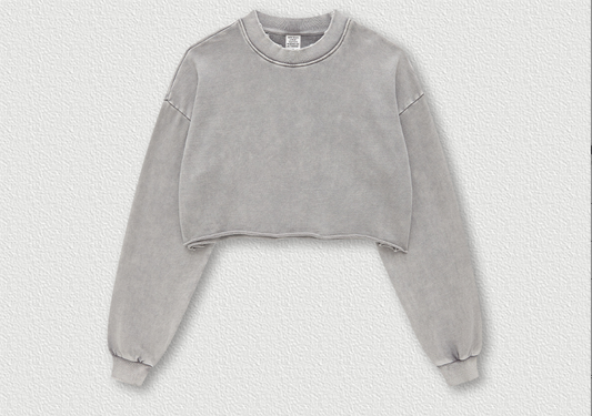 OLD WASH CROP SWEATSHIRT (5 colors*)